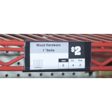 Eagle® Foodservice A206216 Black Plastic 3" Shelf Marker