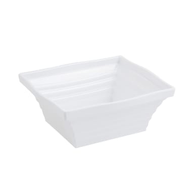 Bon Chef 53102WHITE White Square 4.5 Qt. Americana Bowl