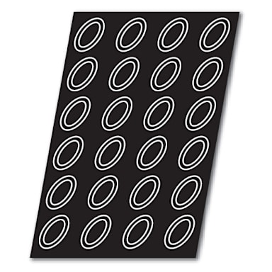 Demarle® FP 01054 Flexipan 2.5 Oz. Savarin Oval Pan with 24 Molds