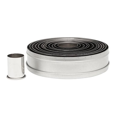Ateco 5457 Stainless Plain Edge Round Cutter Set