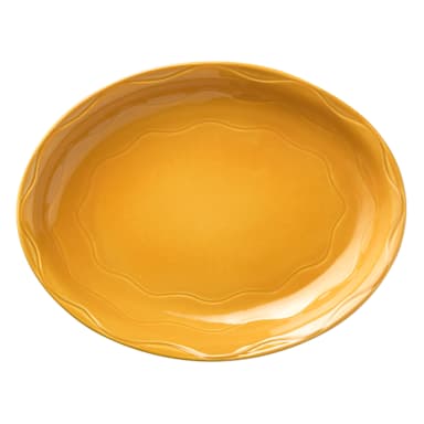 Libbey - Formerly Syracuse China 903033001 Cantina Saffron 13.63" Platter - 6 / CS