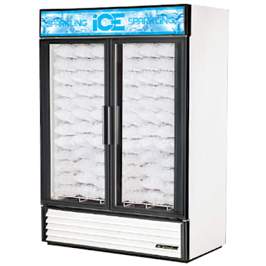True GDIM-49NT-HC~TSL01 Swing Door 49 Cu Ft No Tank Ice Merchandiser