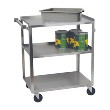 Darling Foodservice 37" Open Base Utility Cart with 3 Shelves