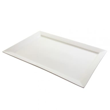 10 Strawberry Street WTR-22-15REC White 22 x 15" Platter - 2/ CS