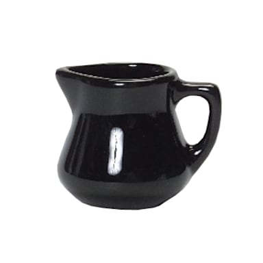 Tuxton BBR-035 3.5 Oz. Black Creamer