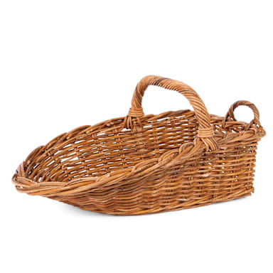 Willow Specialties 9001.1 Rattan 21 x 16 x 8" Scoop Display Basket