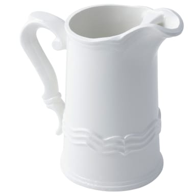 Bon Chef 4035 WHITE Sandstone 2 Qt. Queen Anne Water Pitcher
