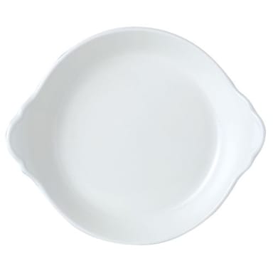 Steelite 11010316 Simplicity White 19 Oz Round Eared Dish