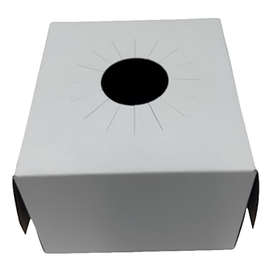 Darling Foodservice 6 x 6 x 4" White Floral Delivery Box