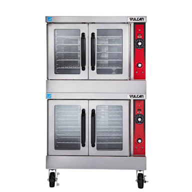 Vulcan VC44GD-1/CASTERS Natural Gas Double Deck Convection Oven