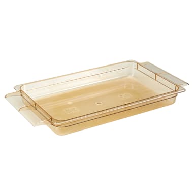 Cambro® 12HPH150 Amber High Heat Full Size x 2.5" D Food Pan