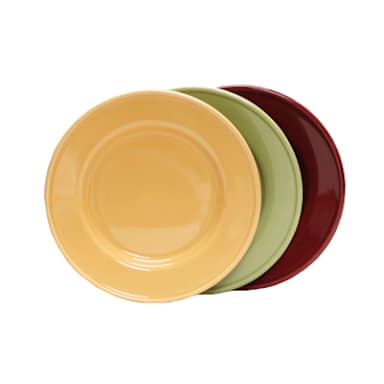 Tuxton DYA-112 11-1/4" Assorted Round Plates