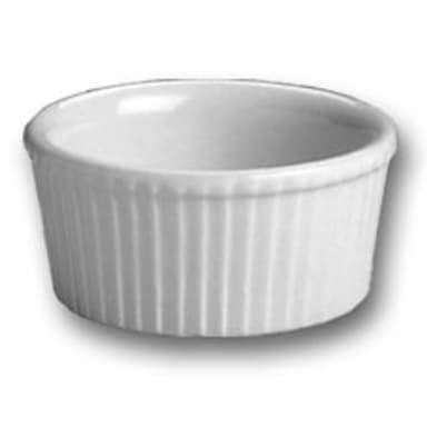 Hall® China 8340ABWA Bright White 2.75 Oz. Fluted Ramekin