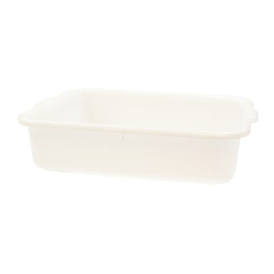 TableCraft DBF1529 White 21.5" x 15.75" Freezer Drain Box with Holes