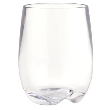 Strahl® 407503 8 Oz Clear Stemless Wine Glass