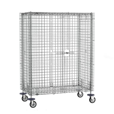 Metro SEC56EC Super Erecta Mobile 65"L Chrome Security Unit