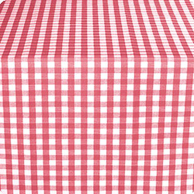 Marko 57665252SM001 Fashion 52" x 52" Red Gavin Check II Tablecloth