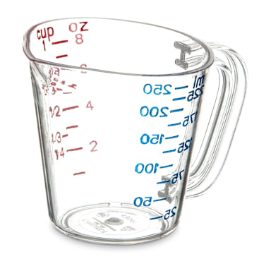 Carlisle 4314107 1-Cup Clear Measuring Cup
