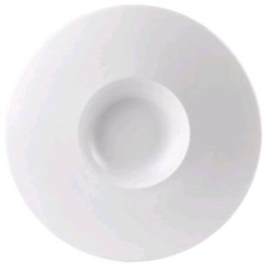 Steelite 9001C601 Distinction Float White 12" Large Well Bowl - 6 / CS