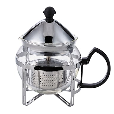 Service Ideas T600CC 20 Oz. S/S Holder with Glass TeaPot