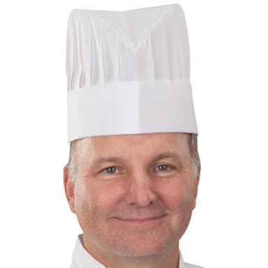 Chef Revival® H055 7" Corporate Chef Hat