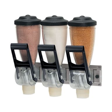 Server Products 86650 Triple 1-Liter Hopper Dry Food Dispenser