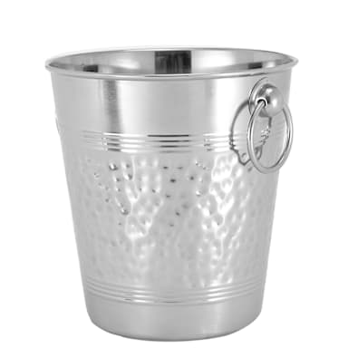 American Metalcraft WB9 Nickel-Plated Hammered Brass Champagne Bucket