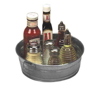 American Metalcraft MTUB10 Natural Finish Galvanized 10 In Round Tub
