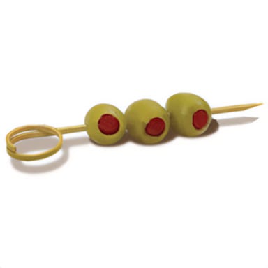 Darling Foodservice 4" Double Loop Bamboo Pick