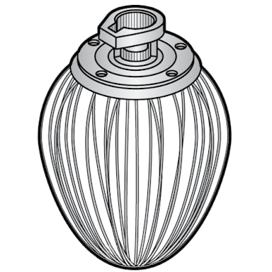 Alfa 60W D Wire Whip, 60 Quart, Aluminum Base