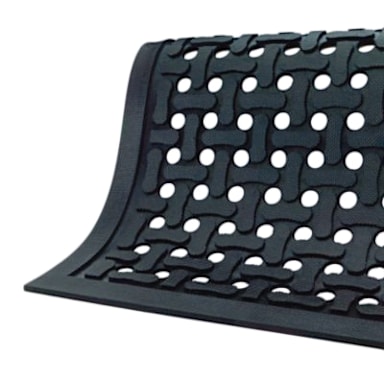 The Andersen Co. 420 Comfort Flow Black 2' x 3' Anti-Fatigue Floor Mat