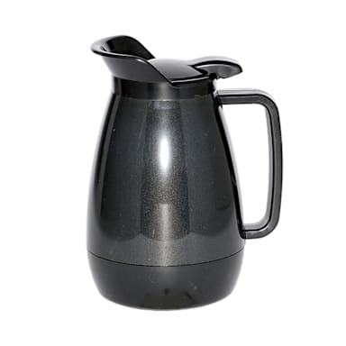 Service Ideas TS501BL Thermo-Serv 0.6 Liter Black Flip Top Server