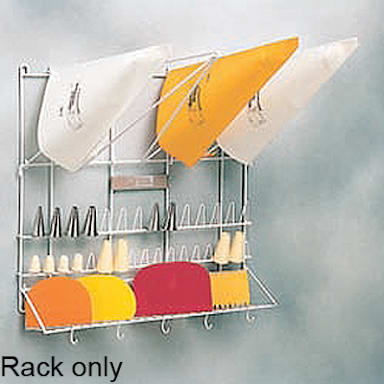 Thermohauser 30001.44021 Plastic 20" x 20" Pastry Bag Wall Rack