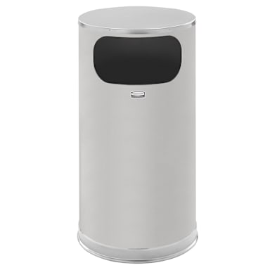 Rubbermaid FGSO16SSSGL Metallic Series 12 Gal. Receptacle - 1 / CS