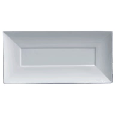 Rene Ozorio 6301P327 Duo White 11-7/8" Rectangular Plate - 6 / CS