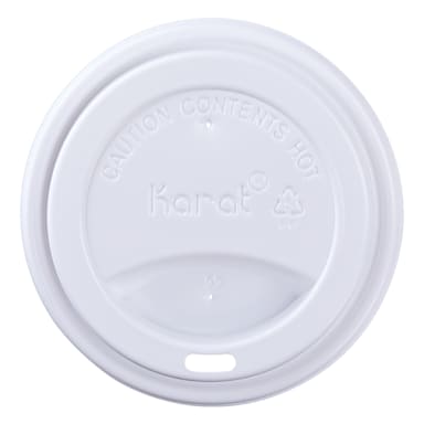 Darling Foodservice Traveler White Dome Lid f/ Hot Cups - 1000 / CS