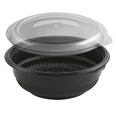 Anchor Packaging 4115816 Black 12 Oz. Incredi-Bowl Combo