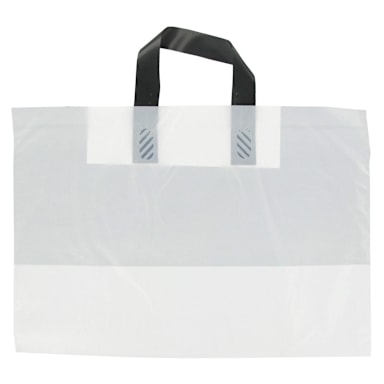 Command Packaging A16WT White Carry-Out Bag W/ Loop Handle