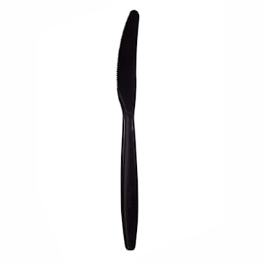 Darling Foodservice Black Heavy-Weight Polystyrene Knife - 1000 / CS