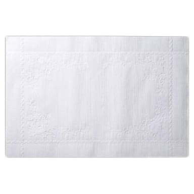 Lapaco 200-003 10 x 14" White Embossed Paper Placemat - 1000 / CS