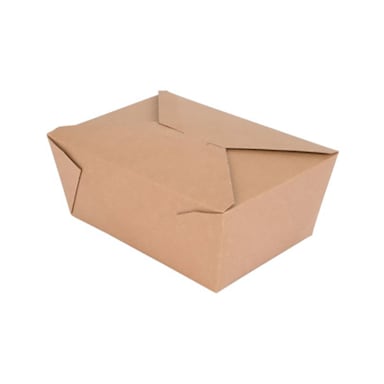 Darling Foodservice Brown 6.75 x 5.44 Take-Out Container