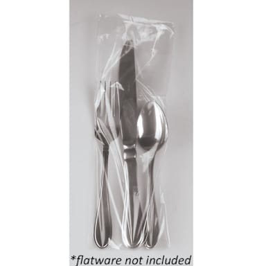 Saneck HB-10 Poly 3-1/2" x 10" Silverware Bag - 2000 / CS