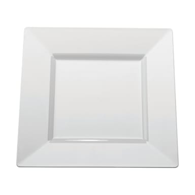Fineline Setting 1606-WH Squares Plastic 6-1/2" Plate