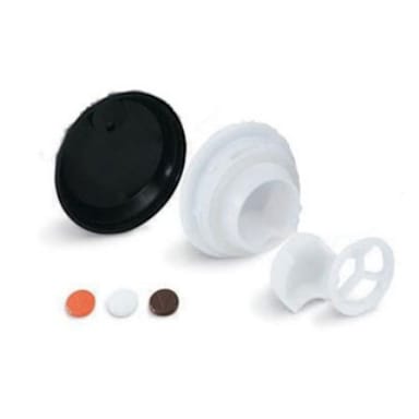 Vollrath 52171 SwirlServe Black Push Button Lid For 42 Ounce Server