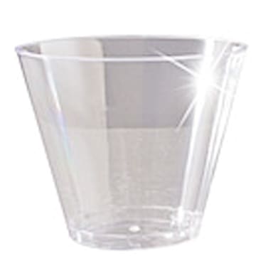 Fineline Setting 409-CL 9 Oz Rigid Plastic Squat Tumbler