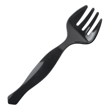 Fineline Setting 3301-BK Black Plastic Serving Fork