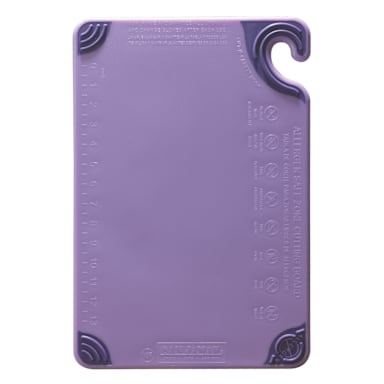 San Jamar CBG121812PR Allergen Saf-T-Zone⢠12 x 18 Cutting Board