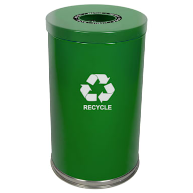 Witt 18RTGN-1H Emoti-Can 20 Gallon Green Recycling Container
