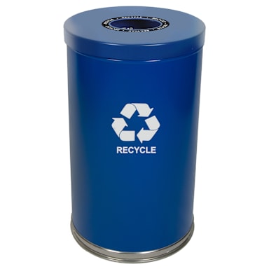 Witt 18RTBL-1H Emoti-Can 20 Gallon Blue Recycling Container