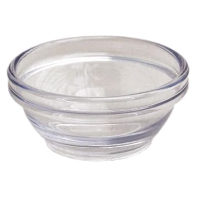 Gessner™ 1102 CLEAR SAN Plastic 2.75 Oz. Stack Bowl